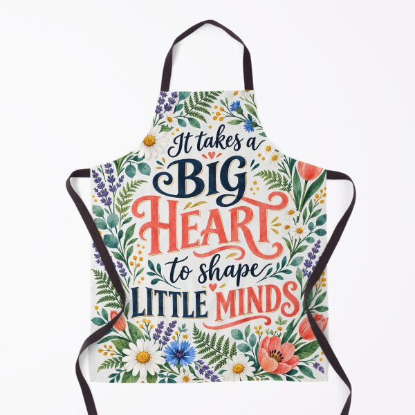 Item preview, It Takes A Big Heart To Shape Little Minds Floral Teacher Art designed and sold by SayMaria.