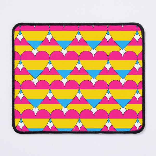 Item preview, Heart With Pansexual Flag Pattern designed and sold by TheIconSmith.