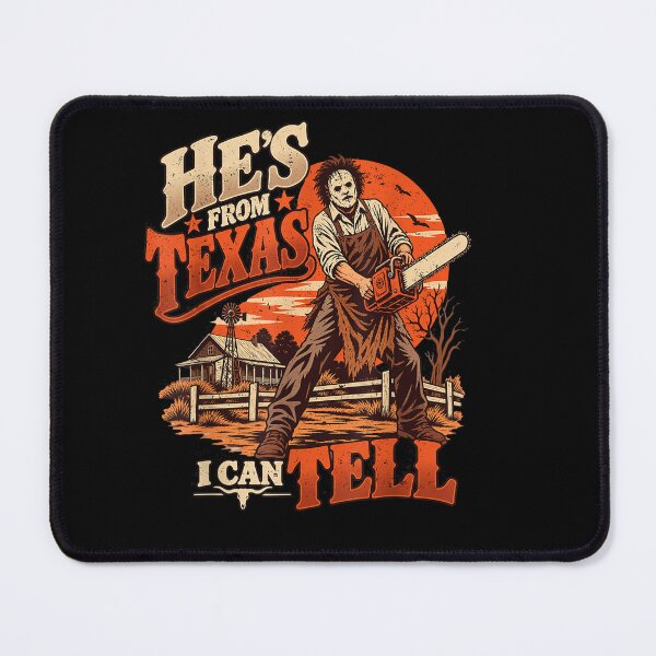 Item preview,  Hes from Texas I Can Tell Chainsaw Witch Horror Halloween  designed and sold by Szartstudios.