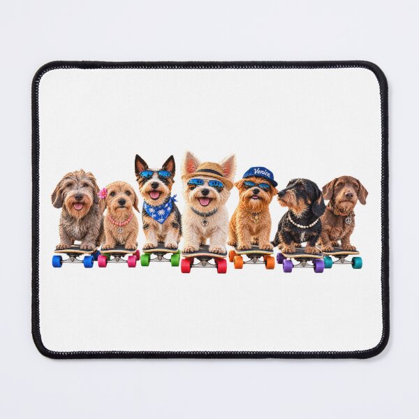 Item preview, Venice Beach Skateboard Dog Crew — Seven Dogs, Endless Good Vibes designed and sold by Russell Thorne.