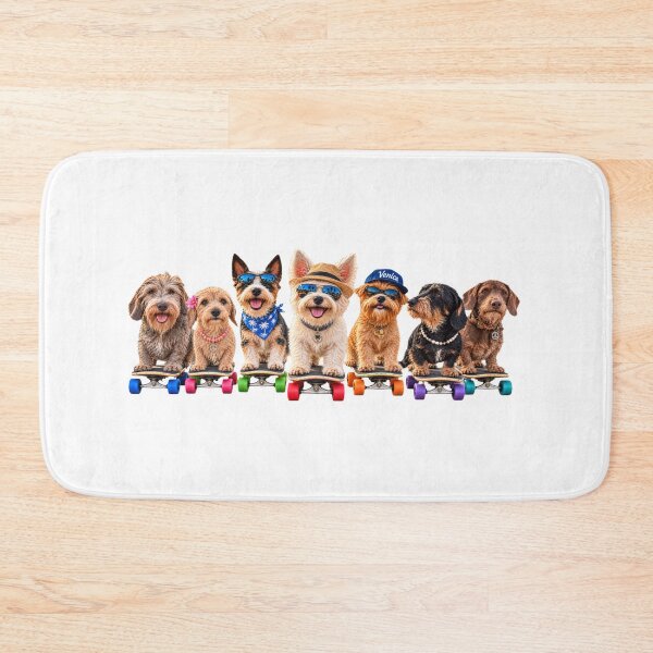 Item preview, Venice Beach Skateboard Dog Crew — Seven Dogs, Endless Good Vibes designed and sold by Russell Thorne.