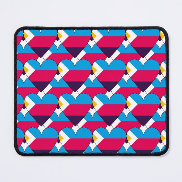 Item preview, Heart With Polyamory Flag Pattern designed and sold by TheIconSmith.