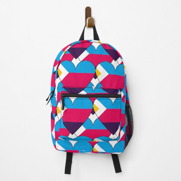 Item preview, Heart With Polyamory Flag Pattern designed and sold by TheIconSmith.