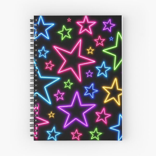 Item preview, Neon Rainbow Stars Glow in the Dark Retro Y2K designed and sold by SleepyLlamaClothes.