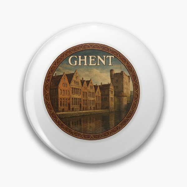 Item preview, Ghent Canal Belgium Sticker designed and sold by Imaginarium of Chaos falcon88 .