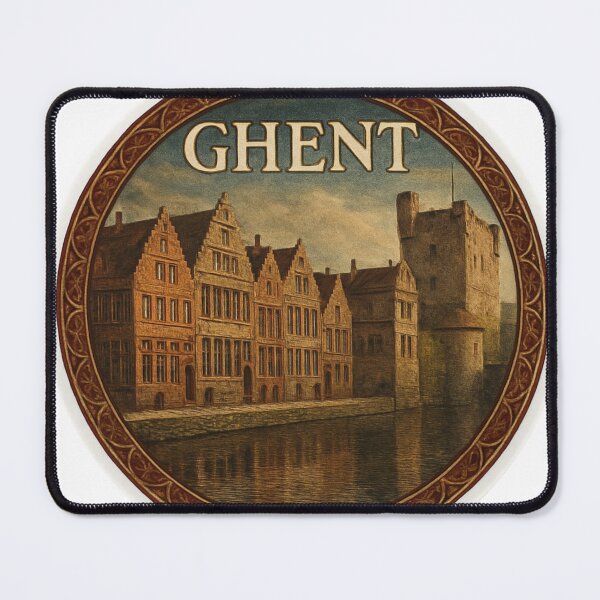 Item preview, Ghent Canal Belgium Sticker designed and sold by Imaginarium of Chaos falcon88 .