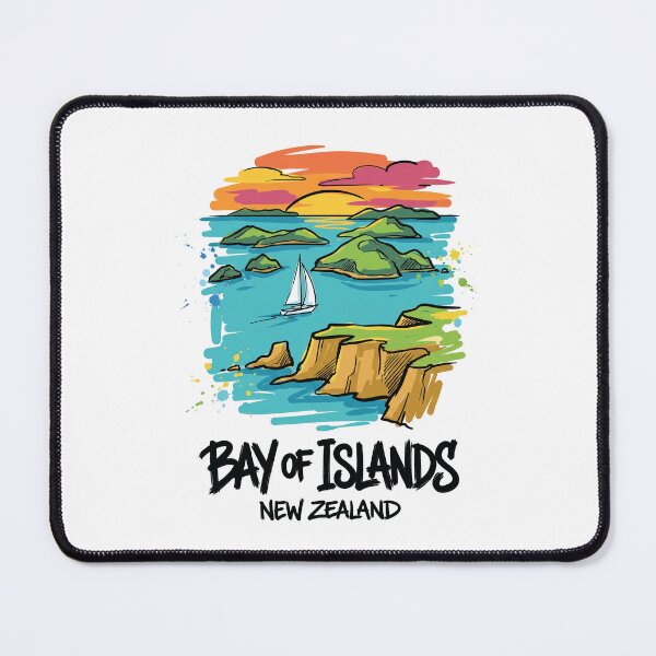 Item preview, Bay of Islands New Zealand Coastal Art designed and sold by Merch by Das Design Studio.