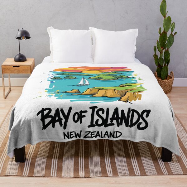 Item preview, Bay of Islands New Zealand Coastal Art designed and sold by Merch by Das Design Studio.