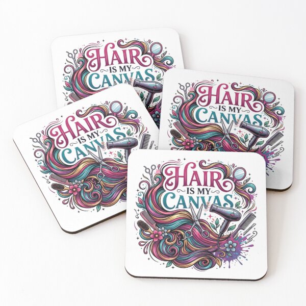 Item preview, Hair Is My Canvas - Trendy Salon Stylist Illustration designed and sold by PixelStyle Studio.