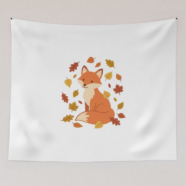 Item preview, Cozy Autumn Fox Illustration designed and sold by Art Solom.