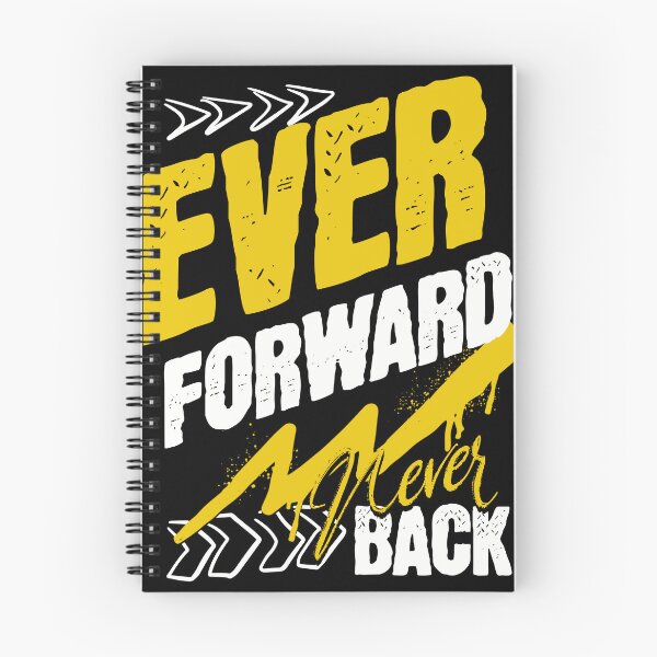 Item preview, Ever Forward Never Back T-Shirt, Bold Yellow Typography Tee, Motivational Graphic Shirt, Progress Quote Gift designed and sold by vec4u.