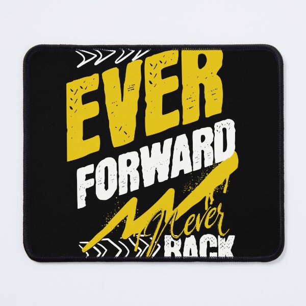 Item preview, Ever Forward Never Back T-Shirt, Bold Yellow Typography Tee, Motivational Graphic Shirt, Progress Quote Gift designed and sold by vec4u.