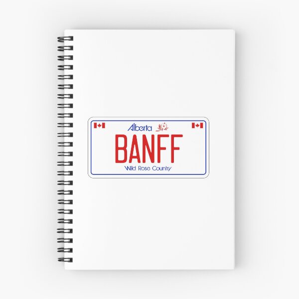 Item preview, Banff Alberta Canada License Plate Design designed and sold by Aesthetic Atlas.