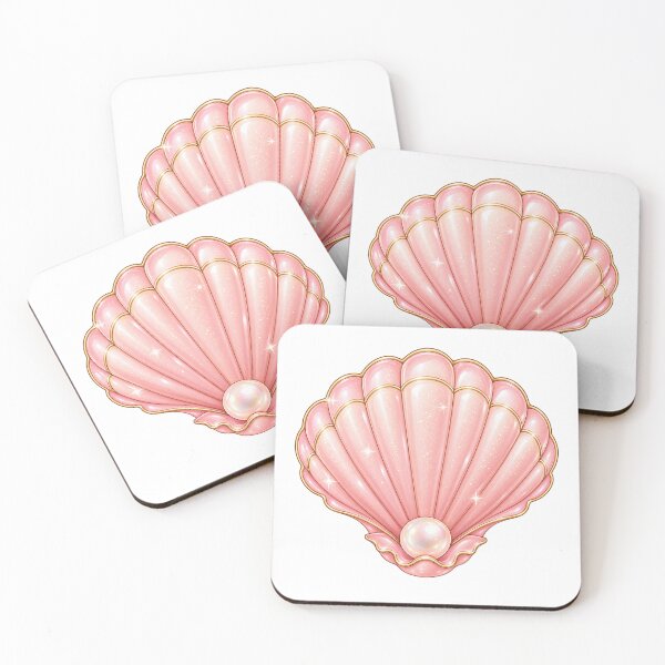 Item preview, Pink Pearl Seashell Sticker | Cute Mermaidcore Ocean Aesthetic | Kawaii Shell designed and sold by StickyDelights.