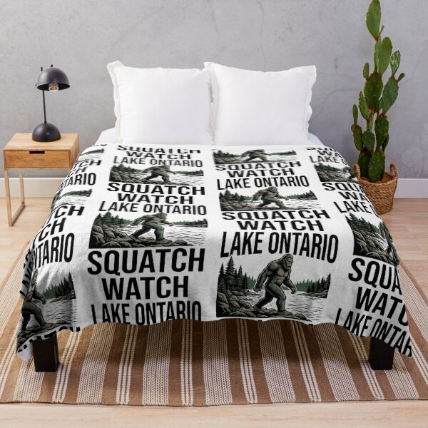 Item preview, Lake Ontario Squatch Watch Funny Bigfoot Sasquatch Camping Fishing Outdoor Nature Cryptid Design designed and sold by 519xdesign.