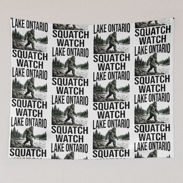 Item preview, Lake Ontario Squatch Watch Funny Bigfoot Sasquatch Camping Fishing Outdoor Nature Cryptid Design designed and sold by 519xdesign.