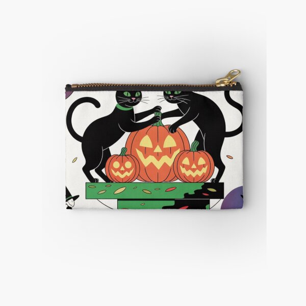 Item preview, Halloween Black Cats and Pumpkins – Cute Spooky Night designed and sold by Artxotic Studio.
