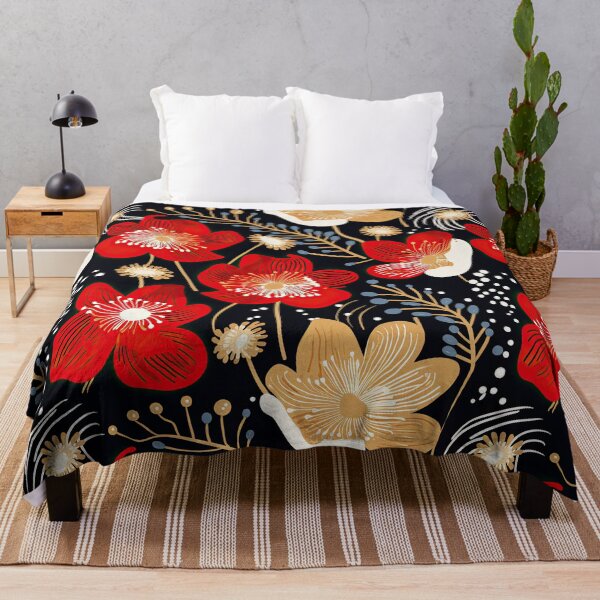 Item preview, Scandinavian Christmas Floral Pattern designed and sold by obstinator.