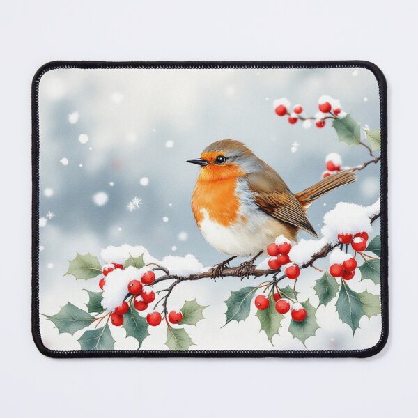 Item preview, Robin on the holly branch designed and sold by jefboutique6150.