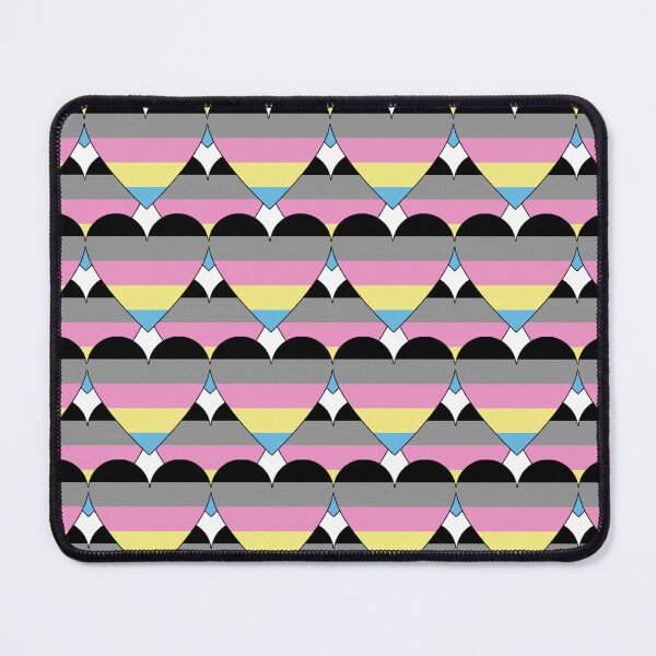 Item preview, Heart With Polygender Flag Pattern designed and sold by TheIconSmith.