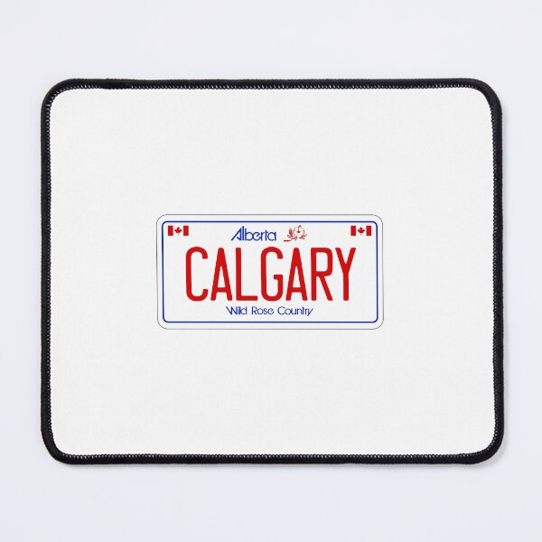 Item preview, Calgary Alberta Canada License Plate Design designed and sold by Aesthetic Atlas.