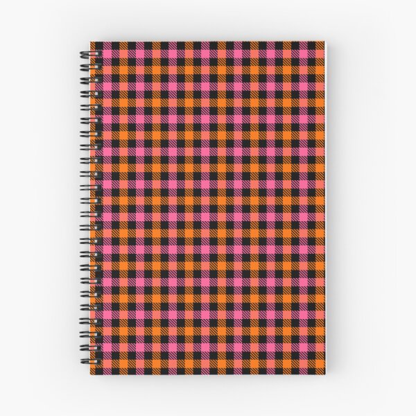 Item preview,  Pink And Orange Gingham Check Black  designed and sold by PatternTitan.