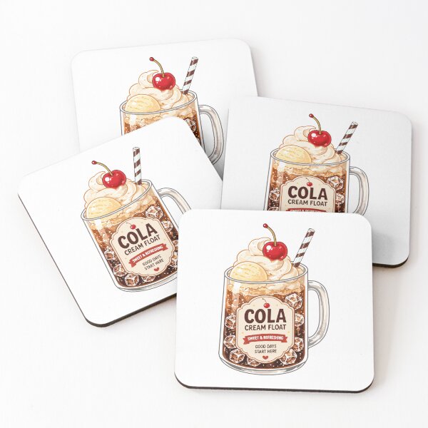 Item preview, Cute Cola Cream Float Clipart PNG designed and sold by KJackArtwork.