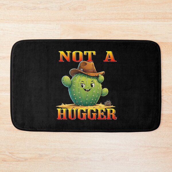Item preview, Not A Hugger Sarcastic Cowboy Cactus designed and sold by TheEndDesign.