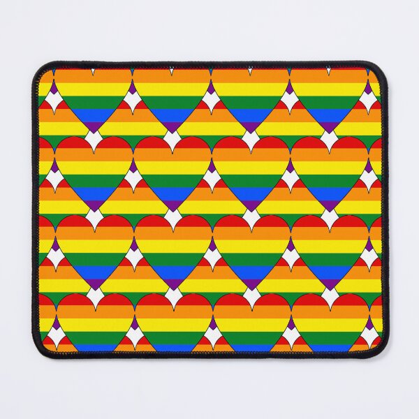 Item preview, Heart With Rainbow Flag Pattern designed and sold by TheIconSmith.