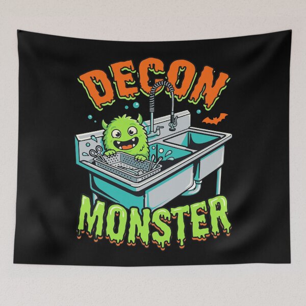 Item preview, Sterile Processing Technician Halloween Decon Monster SPD Tech T-Shirt designed and sold by Uglyandcute.