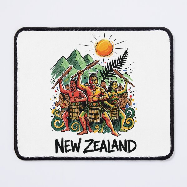 Item preview, Maori Haka Dancer New Zealand Cultural Art designed and sold by Merch by Das Design Studio.