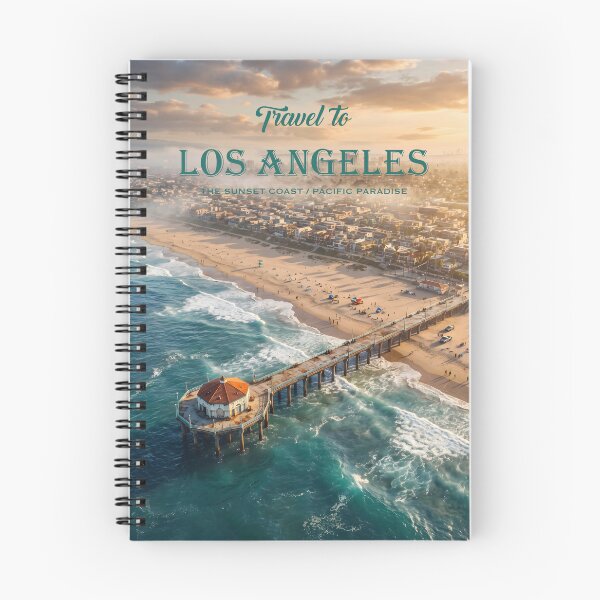 Item preview, Los Angeles Beach Poster Art designed and sold by Poster2Haven.