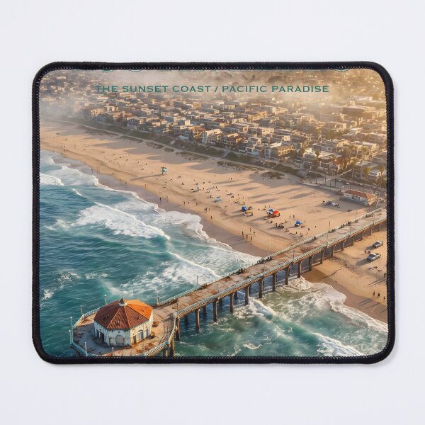 Item preview, Los Angeles Beach Poster Art designed and sold by Poster2Haven.