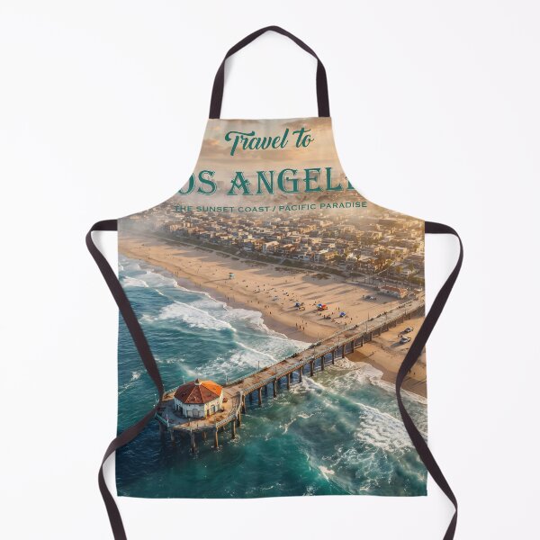 Item preview, Los Angeles Beach Poster Art designed and sold by Poster2Haven.