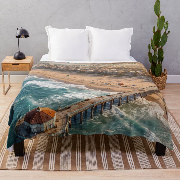Item preview, Los Angeles Beach Poster Art designed and sold by Poster2Haven.