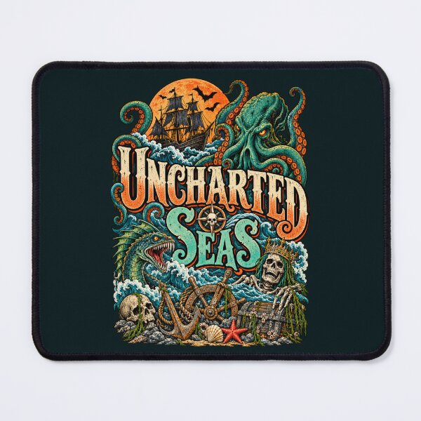 Item preview, Unchartered Seas: Shipwrecks, kraken and Sea dragons. designed and sold by Festive Bug.