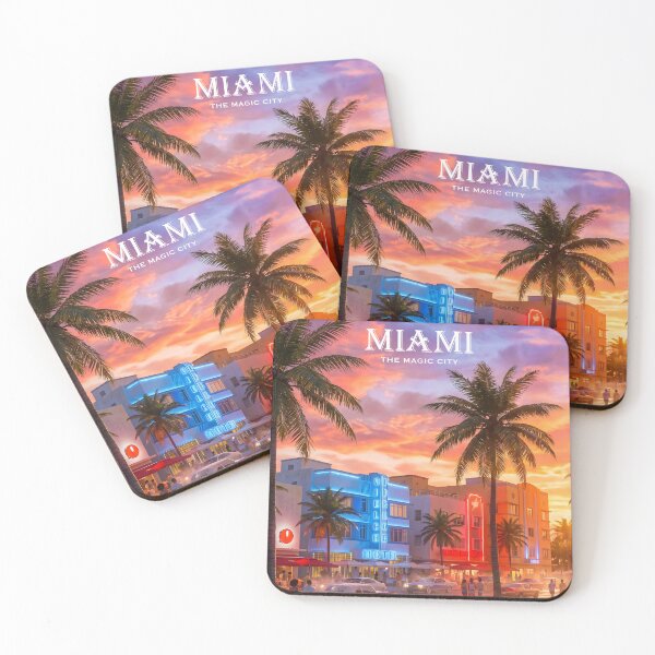 Item preview, Miami Beach Poster Art designed and sold by Poster2Haven.