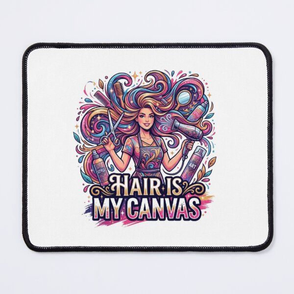 Item preview, Hair Is My Canvas - Cosmetology & Hairstylist Art designed and sold by PixelStyle Studio.