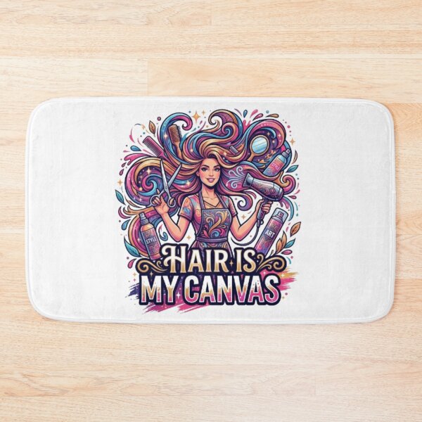 Item preview, Hair Is My Canvas - Cosmetology & Hairstylist Art designed and sold by PixelStyle Studio.