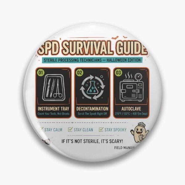 Item preview, Sterile Processing Technician Halloween SPD Survival Guide T-Shirt designed and sold by Uglyandcute.