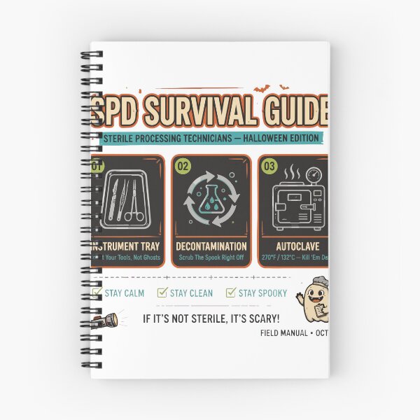 Item preview, Sterile Processing Technician Halloween SPD Survival Guide T-Shirt designed and sold by Uglyandcute.