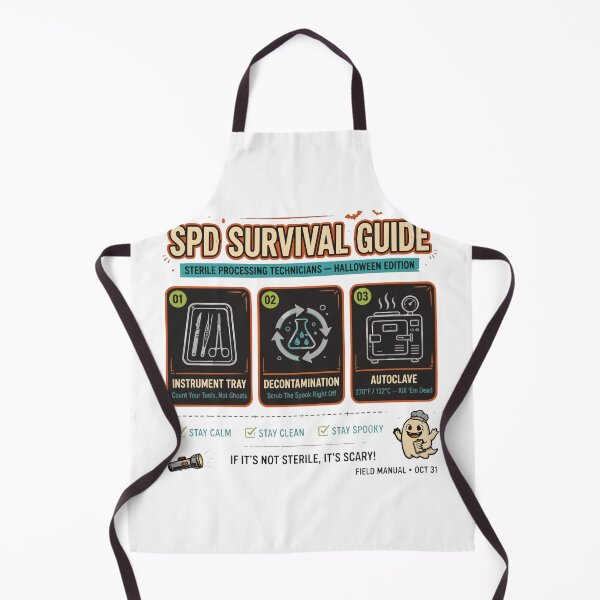 Aperçu de l'œuvre T-shirt « Guide de survie Halloween pour technicien en stérilisation » créée et vendue par Uglyandcute.