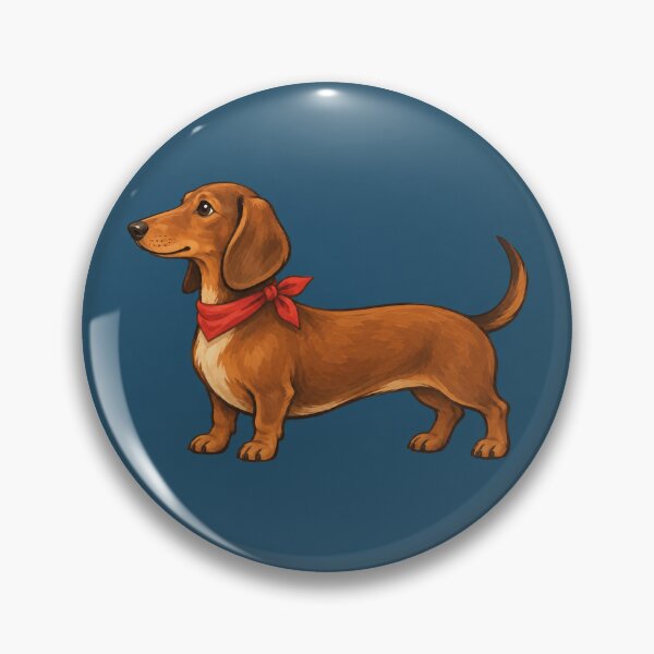 Item preview, Dachshund Red Scarf designed and sold by GraphycoPublish.
