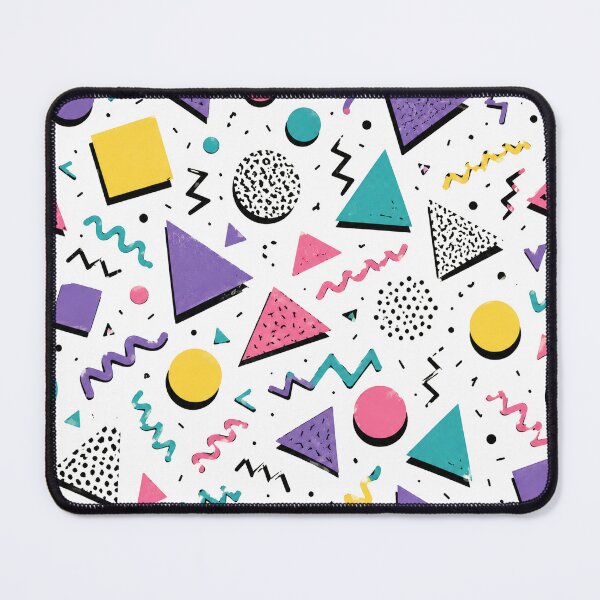Item preview, Retro Memphis Geometric Pattern 80s 90s Neon Shapes designed and sold by SleepyLlamaClothes.