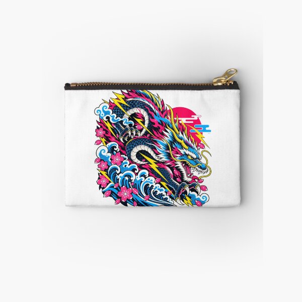 Item preview, Neon Japanese Dragon – Modern Ukiyo-e Pop Art designed and sold by KASUMINK.