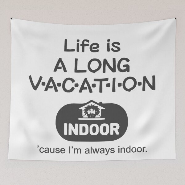 Item preview, INDOOR_A LONG VACATION designed and sold by Working Sloth from Japan.