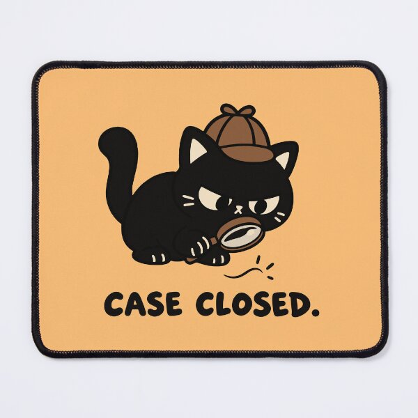 Item preview, Funny Black Cat Detective Case Closed designed and sold by MewMade.