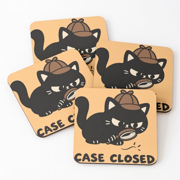 Item preview, Funny Black Cat Detective Case Closed designed and sold by MewMade.