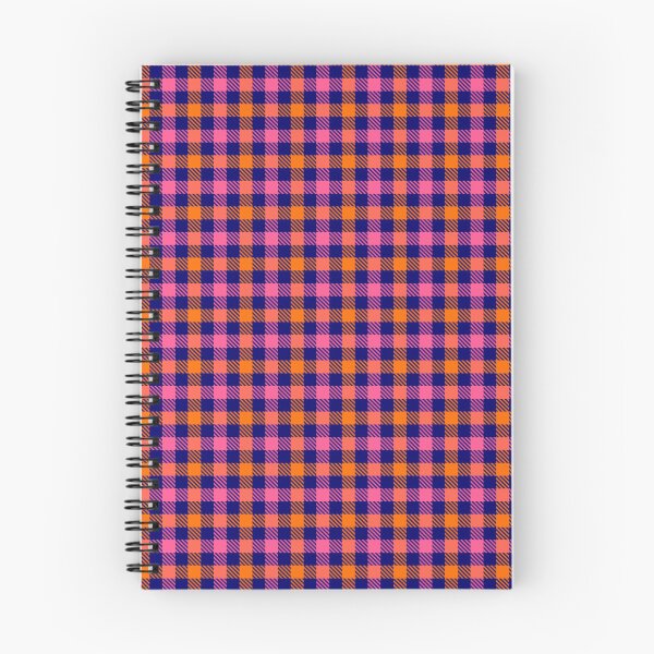 Item preview, Pink And Orange Gingham Check Blue  designed and sold by PatternTitan.