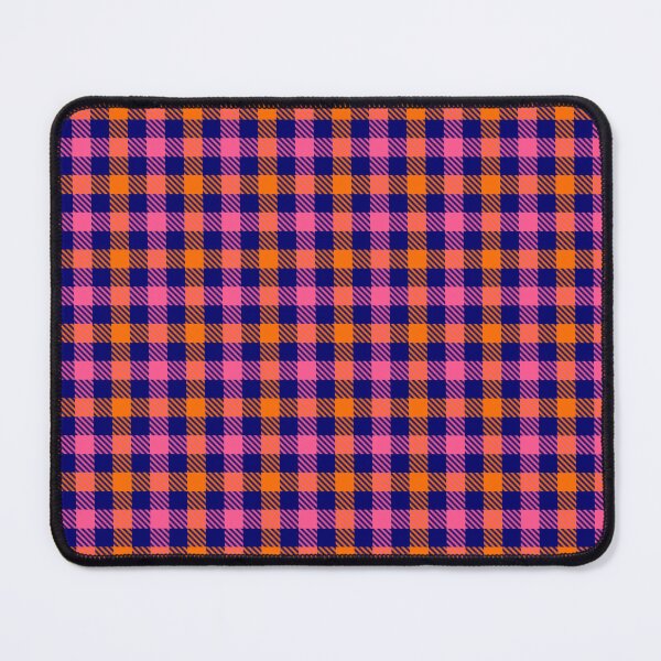 Item preview, Pink And Orange Gingham Check Blue  designed and sold by PatternTitan.